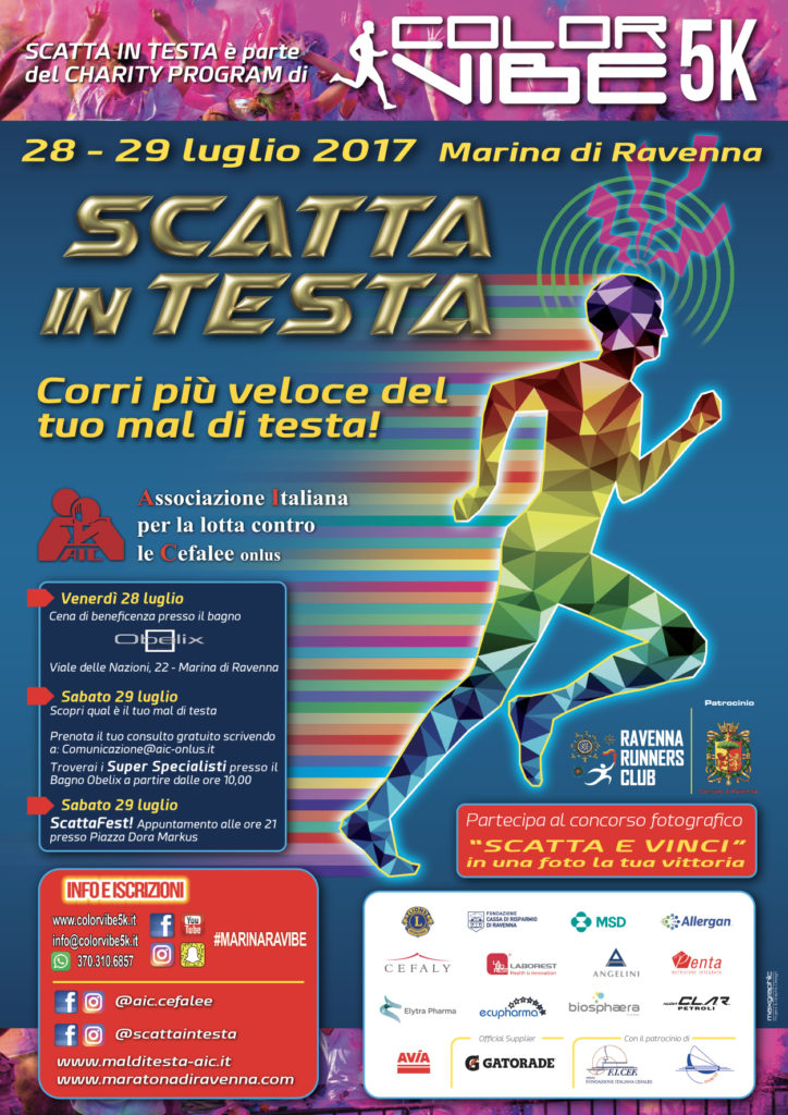 LOCANDINA Scatta in testa - Color Vibe 5K 2017