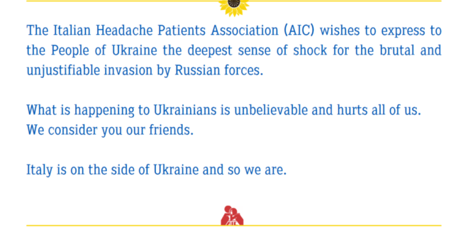 Lettera di solidarietà all’Ucraina da Aic-Onlus
